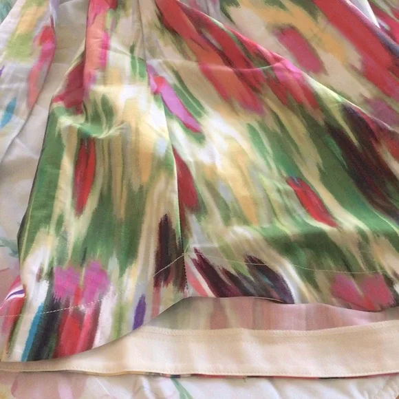 Prom dress by Teeze Me size 9 juniors. Pretty floral splash. Strapless. - Picture 8 of 9